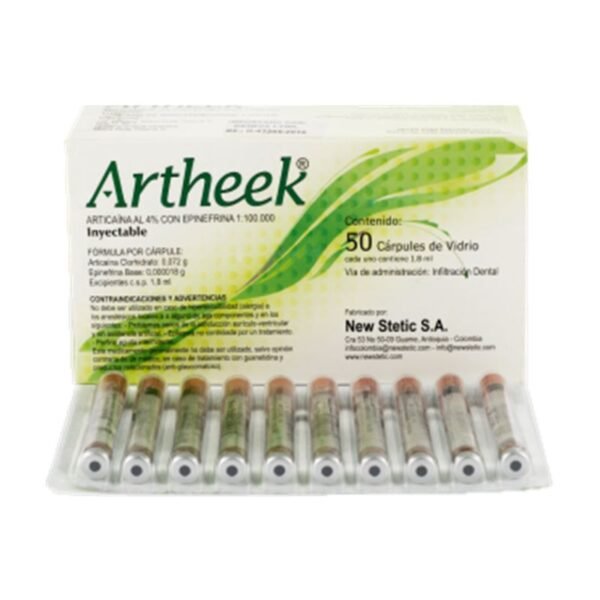 Anestesia Artheek® SP 4% Caja x 50 ud New Stetic