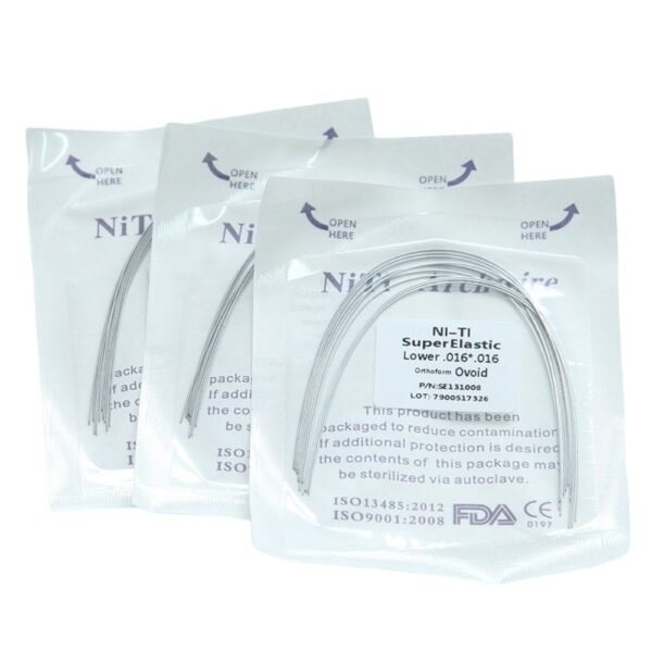 Arcos Niti Rectangular Sobre x10u