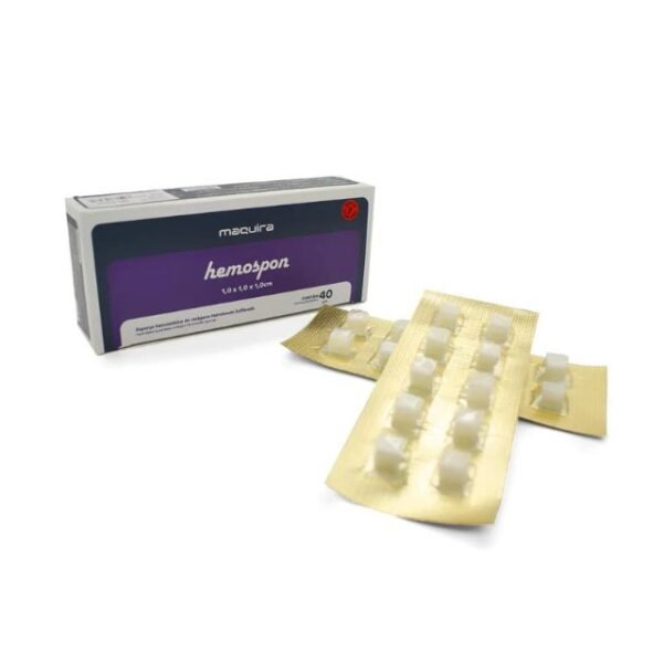 Esponja hemostática de colágeno Caja x 40 ud hemospon Maquira