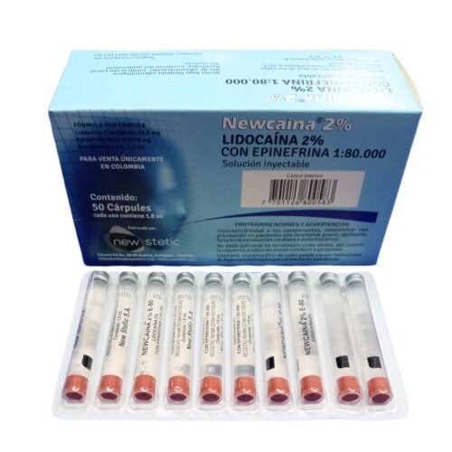 Anestesia Newcaina® 2% E-80 - Caja x 50 Ud New Stetic