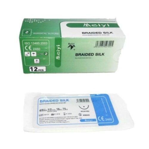 Sutura Seda 3/0 Caja x 12 Sobres Meiyi