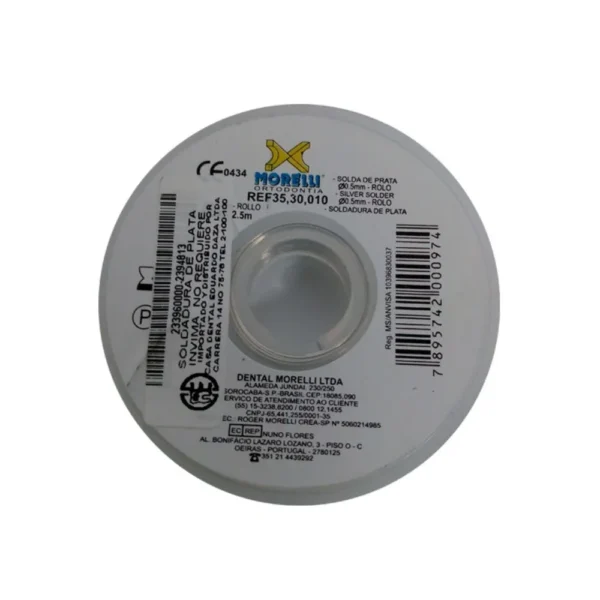 Soldadura De Plata 0.5 Mm Rollo X 5 Mts Morelli